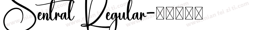 Sentral Regular字体转换